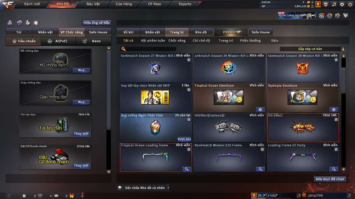 shop acc cf uy tin gia re